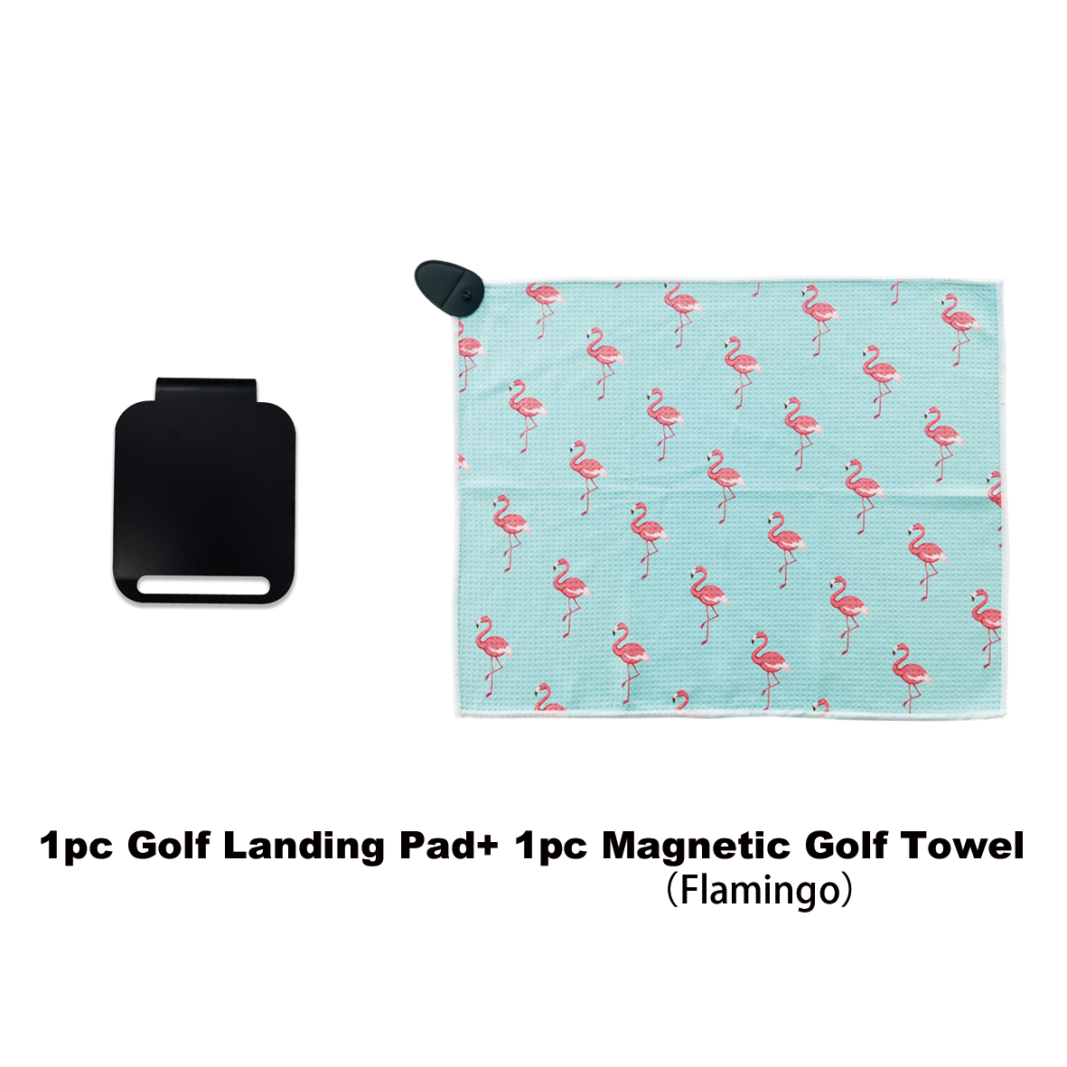Magnetic Golf Bag Landing Pad + Golf Towel Set