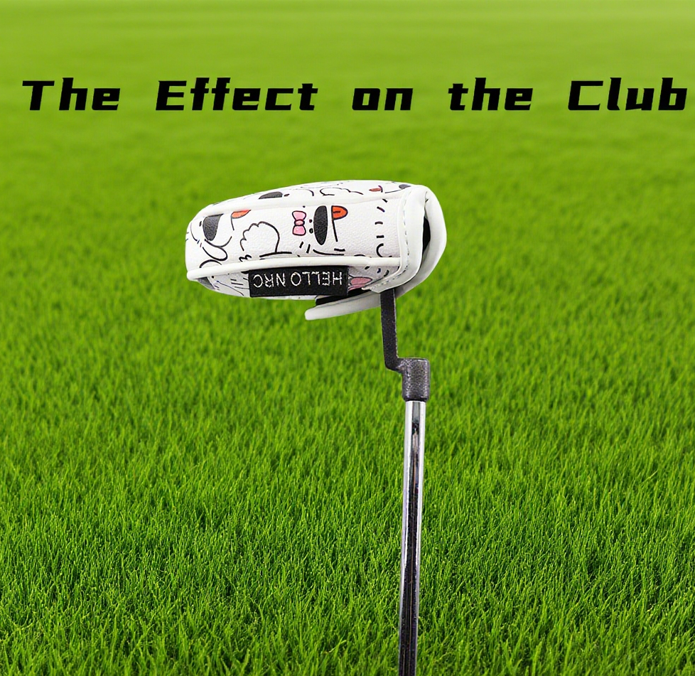 Cute Line Dog Cartoon Golf Putter Club Covers