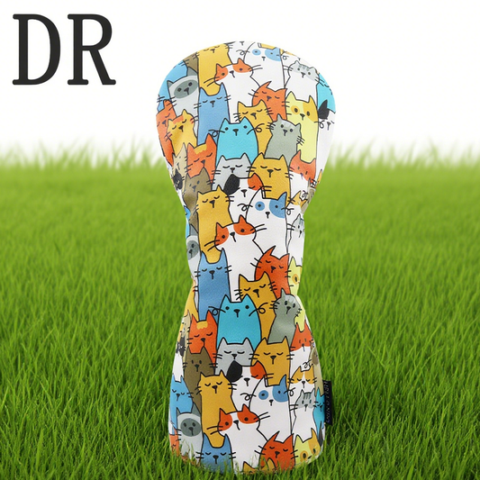 Cute Cat Cartoon Golf Club Headcovers