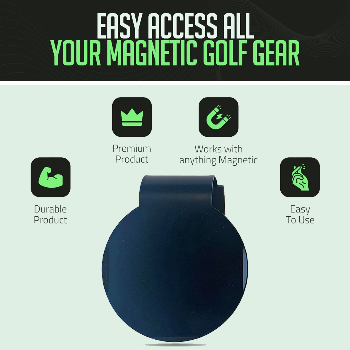 Metal Landing Pad for Golf Bag