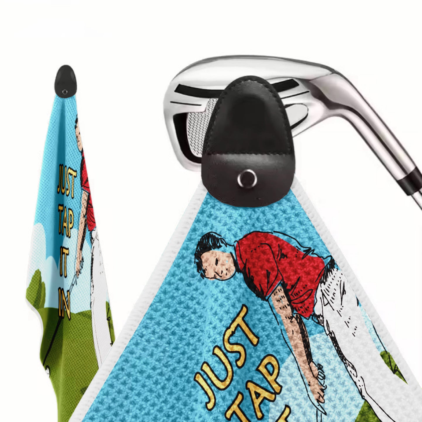Printed Magnetic Golf Towel for Golf Bags