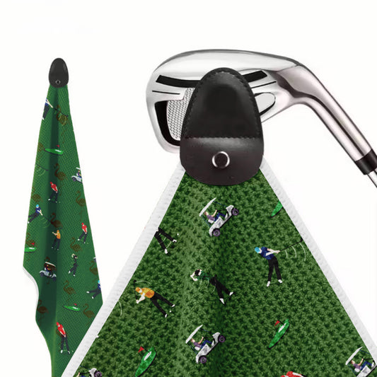 Printed Magnetic Golf Towel for Golf Bags