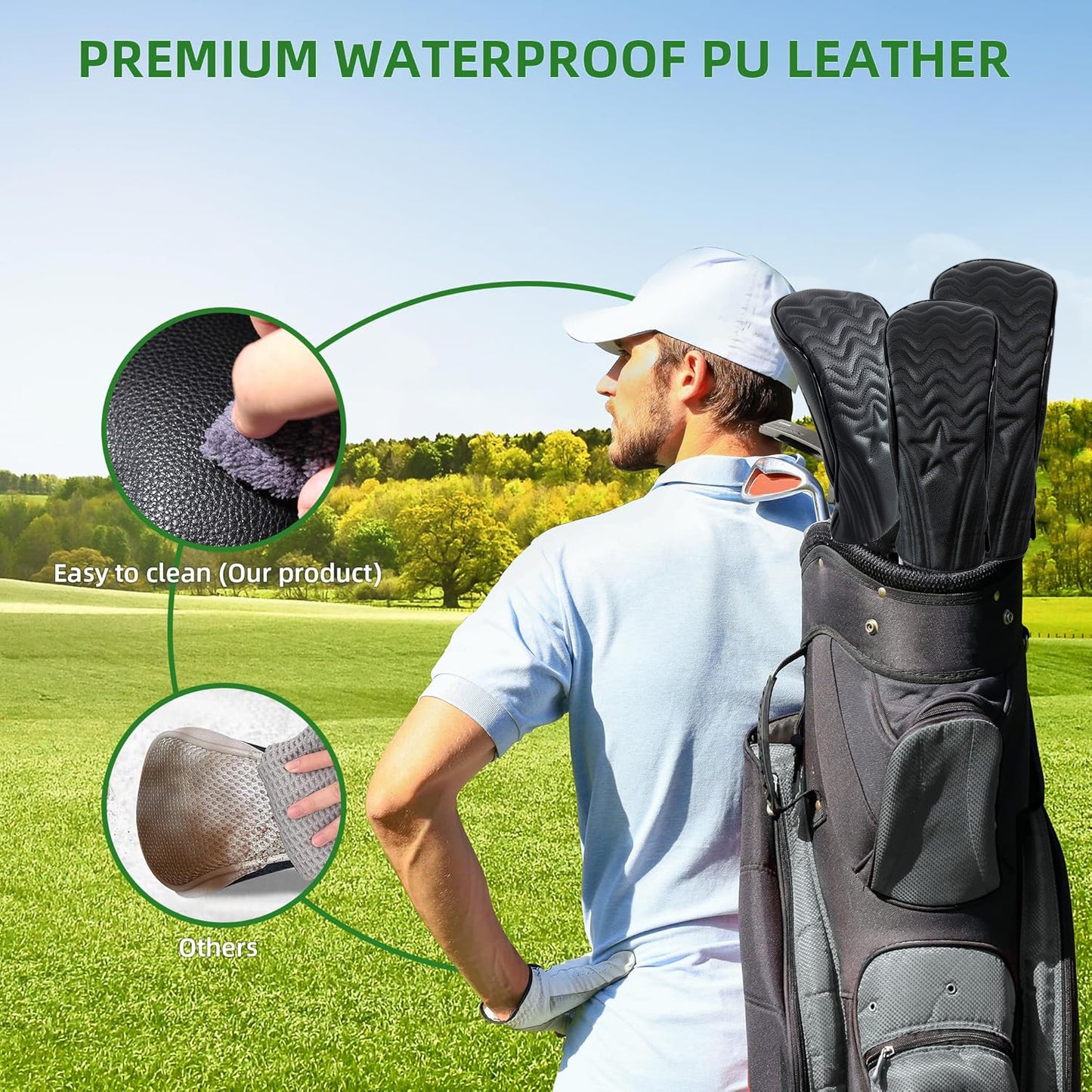 Golf Club Head Covers for Woods and Drivers