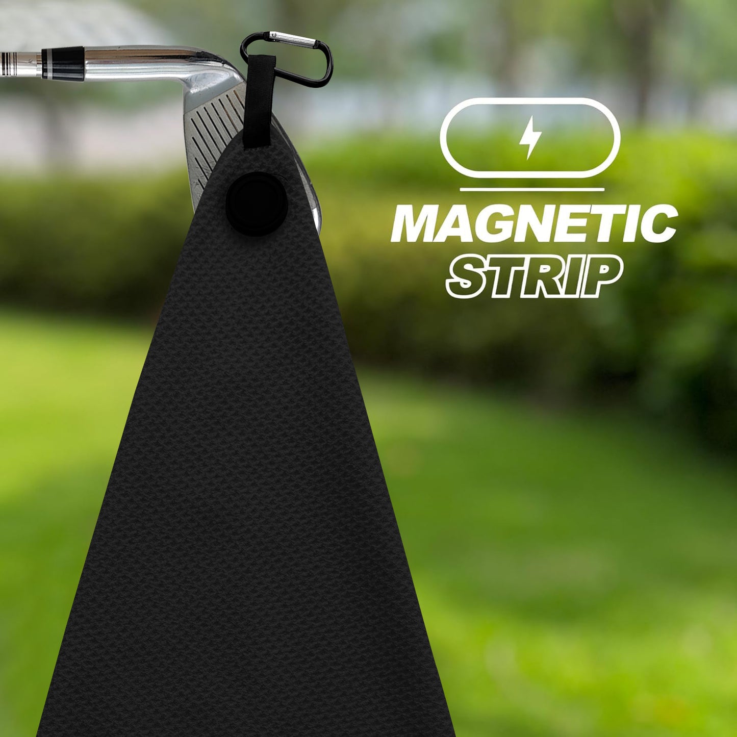 Magnetic Cleaning Golf Towel with Clip