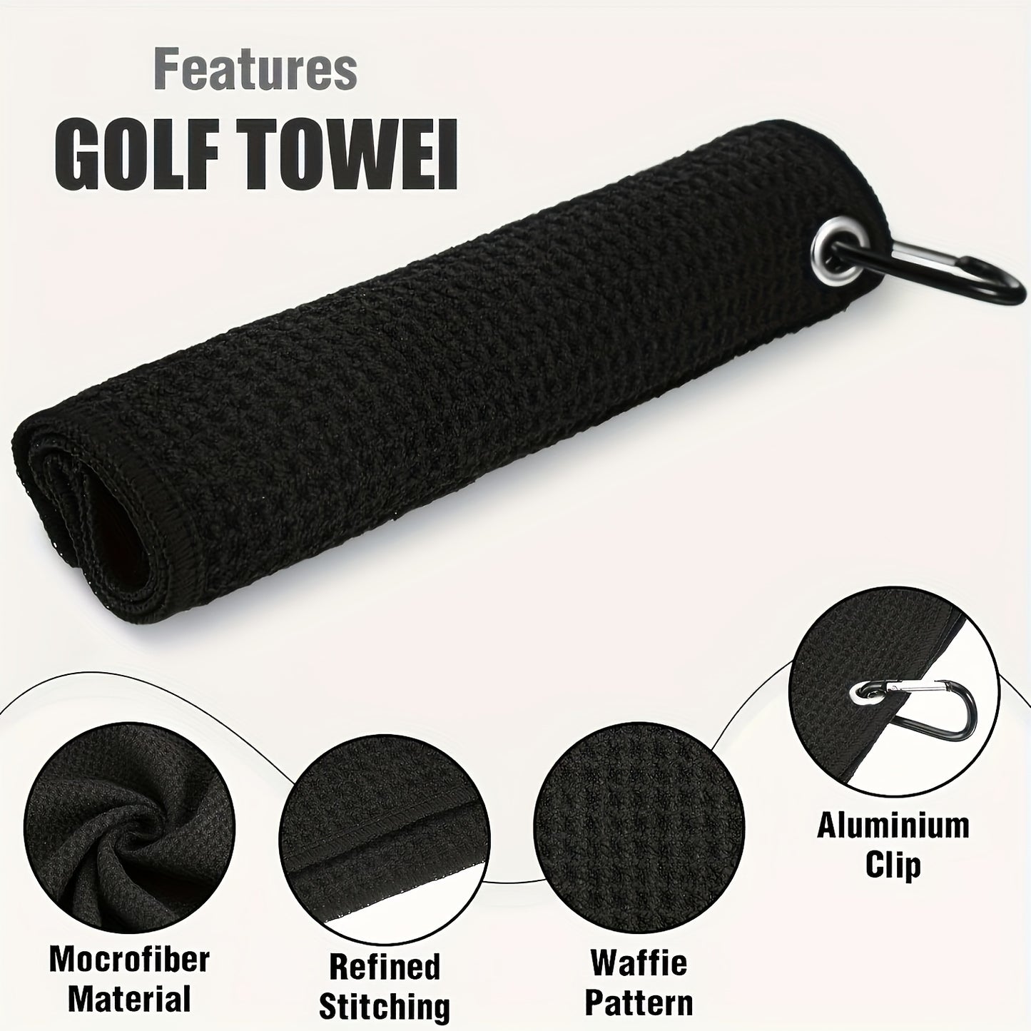 6 Pcs Golf Towel 20x12 Inch