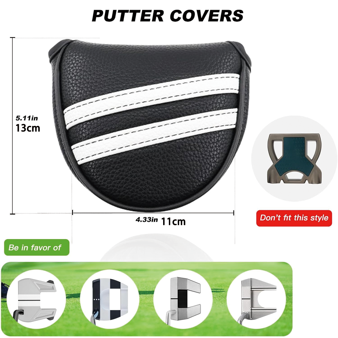 Golf Head Covers for Mallet Putter