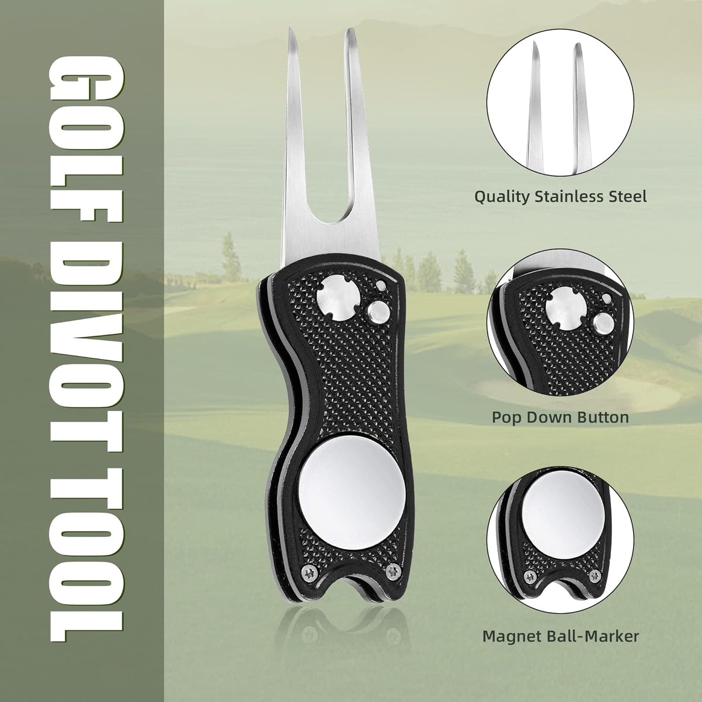 2pcs Golf Divot Repair Tool