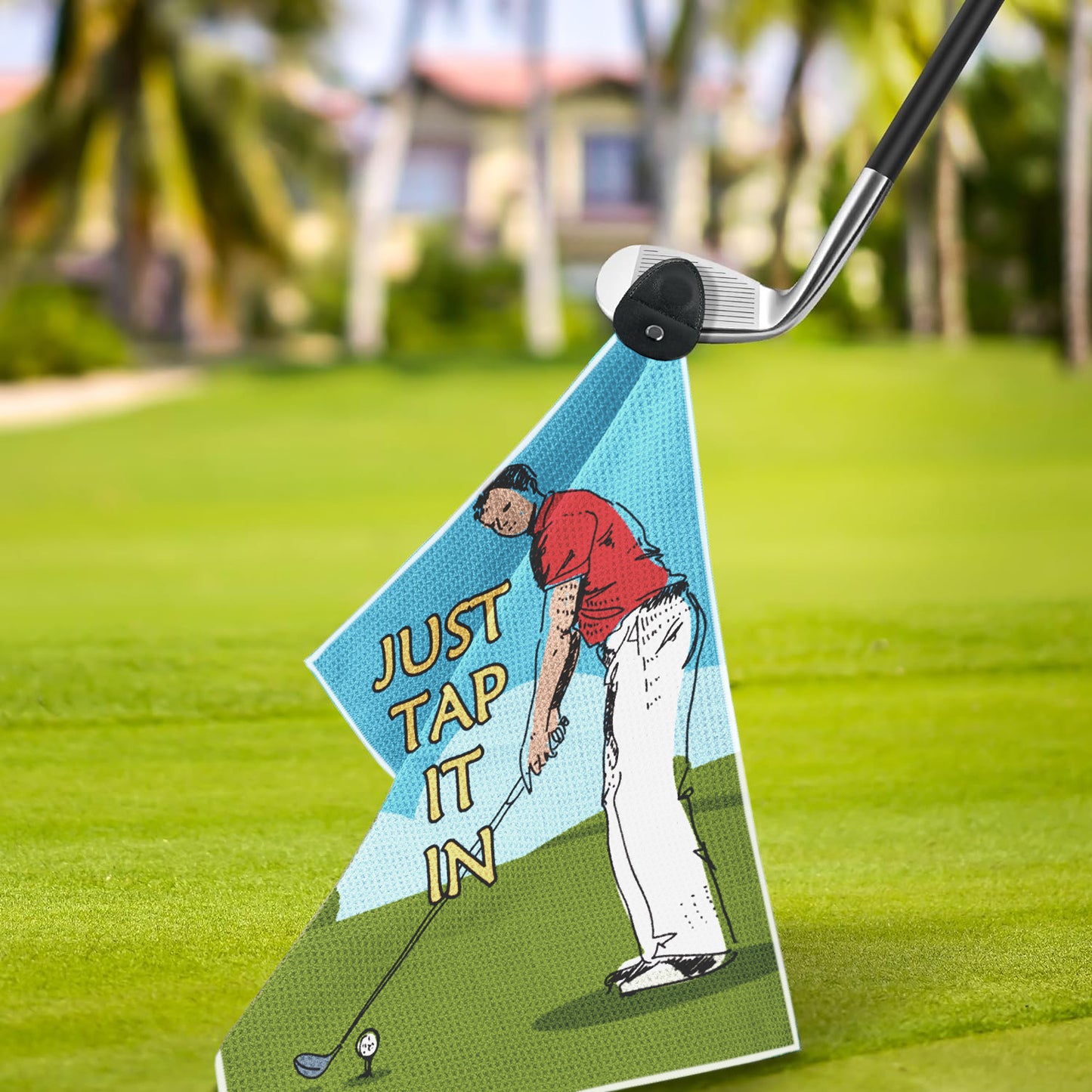 Printed Magnetic Golf Towel for Golf Bags