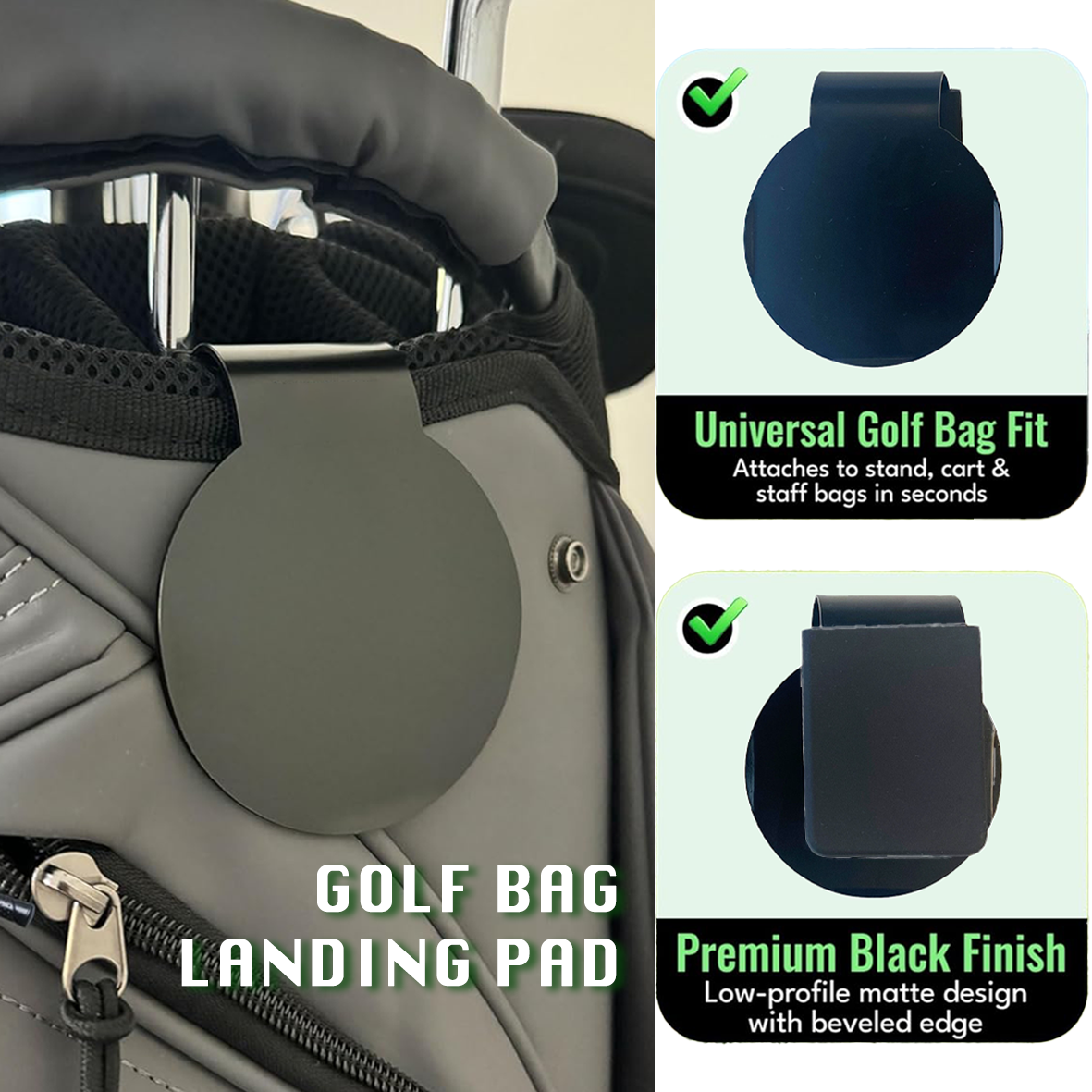 Metal Landing Pad for Golf Bag