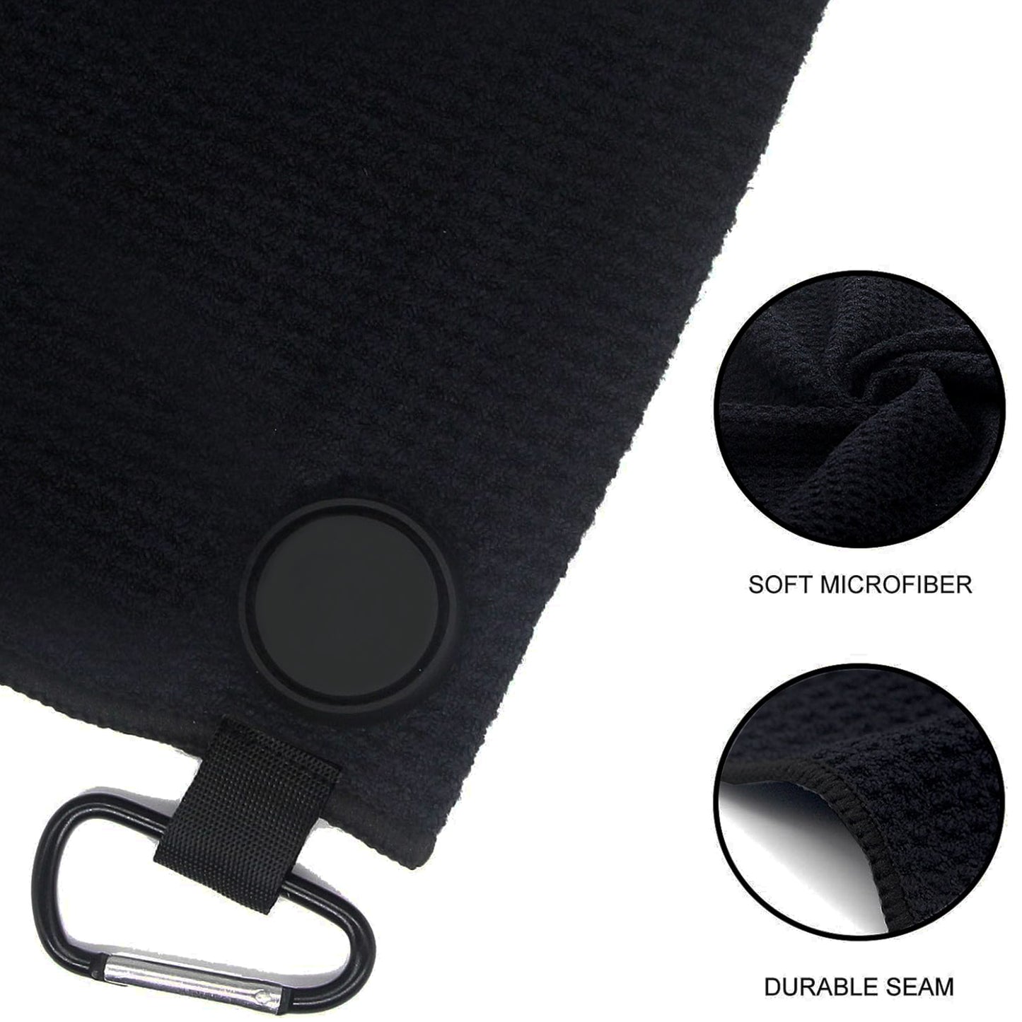 Magnetic Cleaning Golf Towel with Clip