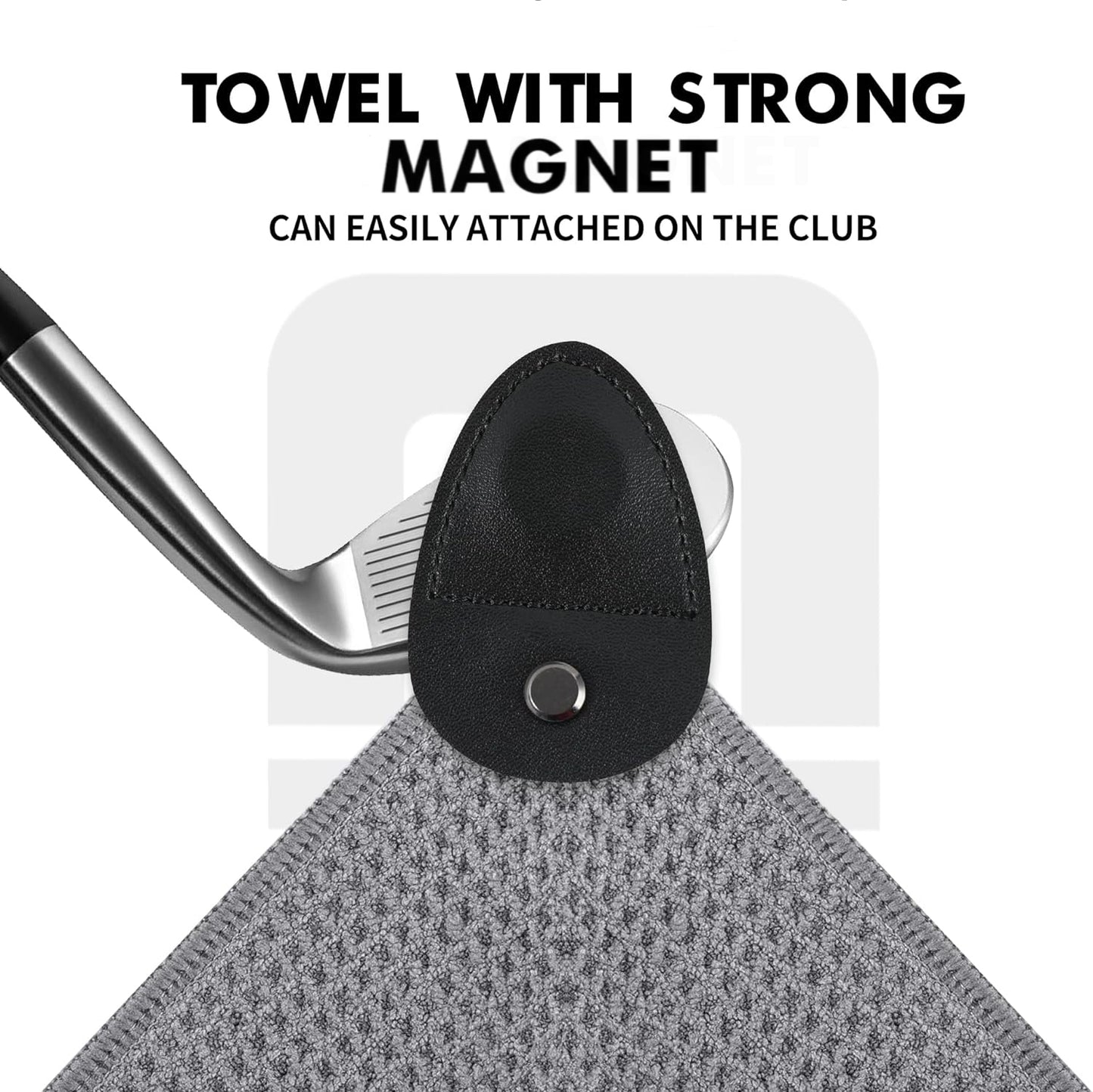Magnetic Microfiber Waffle Golf Towel